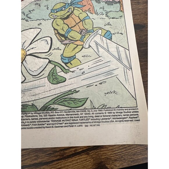 Archie Series Teenage Mutant Ninja Turtles Adventures #3 Comic July 1989 - Picture 6 of 7